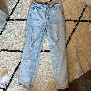 Straight leg jeans